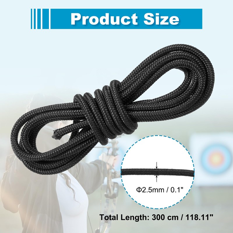 sourcing map 10 Feet Archery D Loop Rope String Nocking