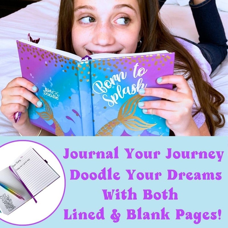 Life is a Doodle Diary with Lock and Key -