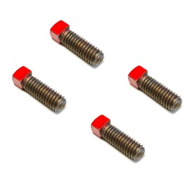 Easy Fix Hardware Garage Door Torsion Spring Screws Hardware | Screws for Torsion Springs for Garage Door Replacement Hardware Repair | Size: 3/8" x 1", Designed for Torsion Springs (Set of 4) Red