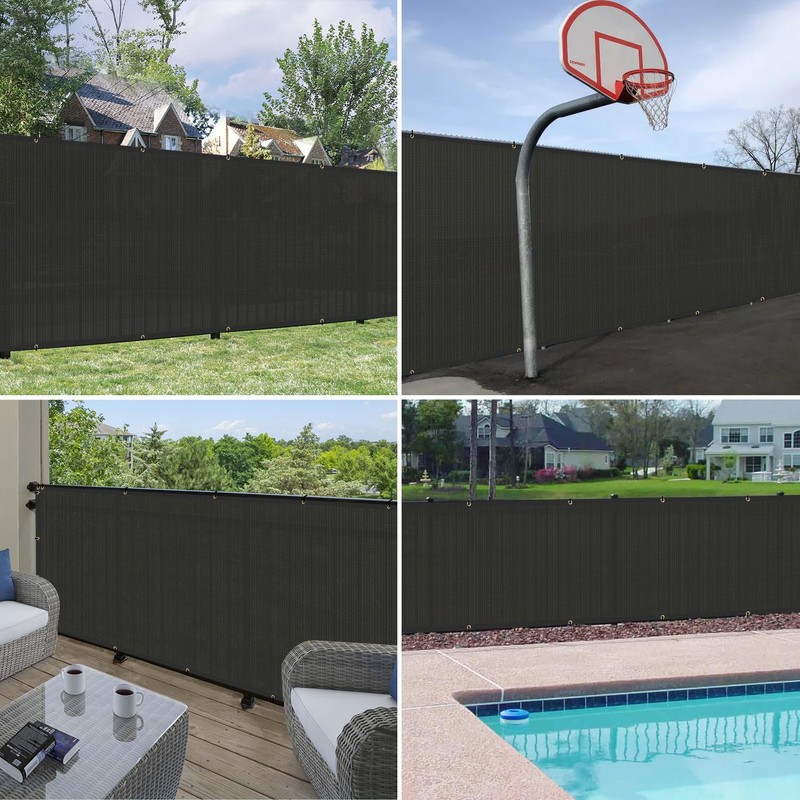 6'x50' Privacy Fence Screen Heavy Duty Windscreen Fencing Mesh Fabric