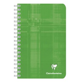 Clairefontaine 68600C Pack of 5 Spiral Bound Notebooks 11 x 17 cm Blank 90 g 90 Sheets Assorted Colours 1 Pack