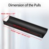 Cjueiom 6 Pack Concealed Kitchen Cupboard Handles 128mm Hole Center