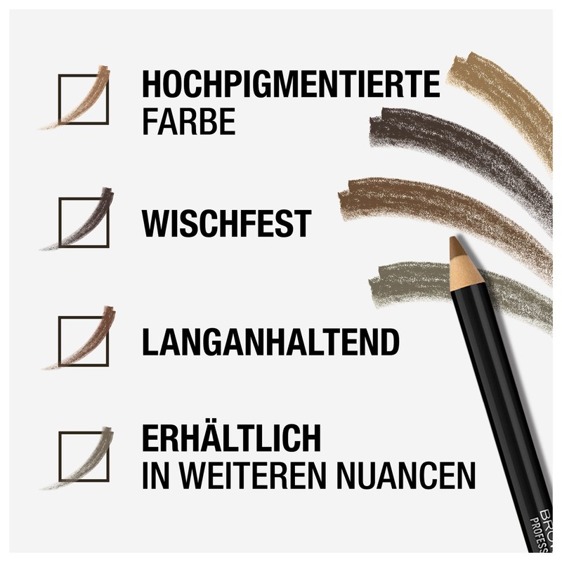Manhattan Brow'Tastic Professional Pencil Colour 002 Hazel, Eyebrow Pencil with