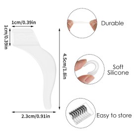 16 Pairs Soft Eyeglass Ear Hooks Anti-Slip Glasses Strap Silicone Eyeglasses Ear Grips Safety Eyewear Retainer Temple Tips Sleeve Holder for Presbyopia Sports Glasses Sunglasses Reading Spectacles