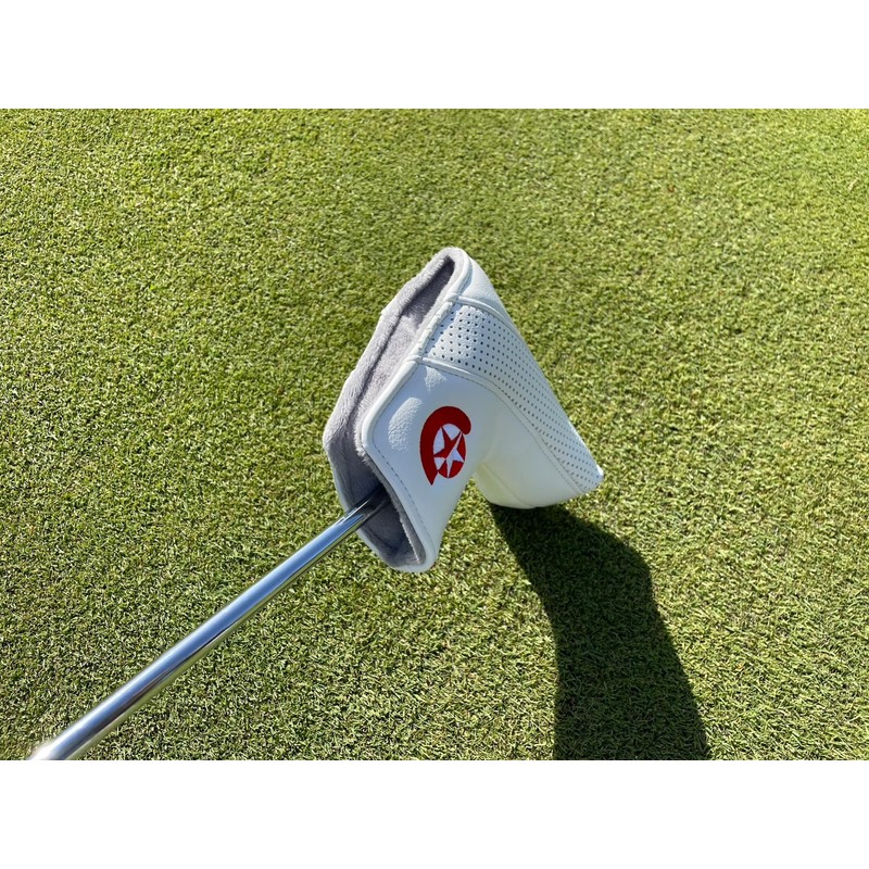 STELLA ROSSA Stellarossa Pin Putter Headcover Faux Leather White Embroidered