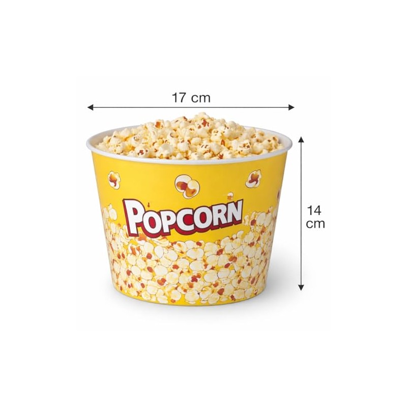 WESTCRAFT Snack Bowl - Popcorn Bowl Retro | Snack Container