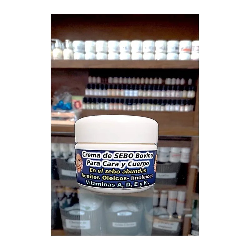 Crema De Sebo Bovino Manteca De Vaca Natural Arrugas Manchas