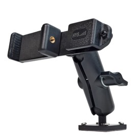 Heavy Duty Drill Base Walkie Talkie Belt Clip&Phone Holder Car Mount Dashboard for Desks, Cars, Great for Wall, Truck, Commercial Vehicles Dash- Secure Drill Base Stand and Holder