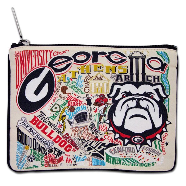 Catstudio Zipper Pouch, University of Georgia Travel Toiletry Bag, 5 x 7, Ideal Makeup Bag, Dog Treat Pouch, or Purse Pouch to Organize Supplies for Grads & Alumi