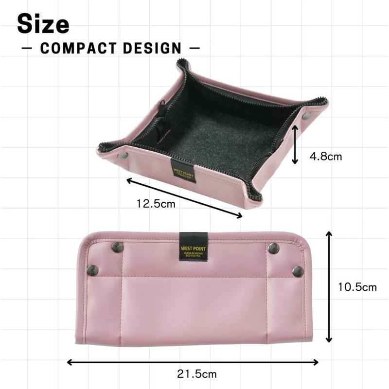 ZIP&GO Travel Tray & Pouch III Pink Pearl