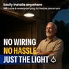 LEONLITE 3CCT Solar Powered Pendant Light, 50%/100% Dimmable, Auto Dusk