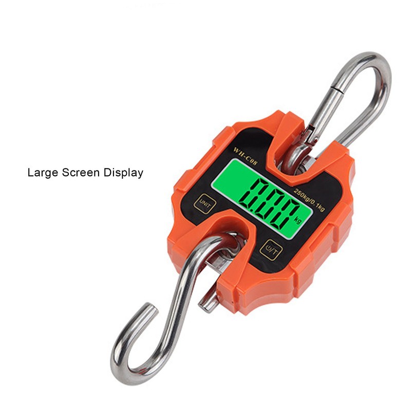 Hanging Scale LCD Display Crane Scale Waterproof Weighing Tool for