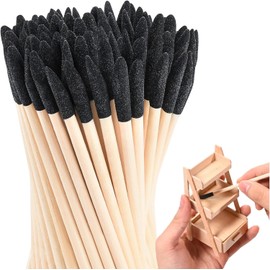 BNJZWJJ 100 Pcs Sanding Sticks for Plastic Models, Model Sanding Sticks Matchsticks, Sanding Twigs Fine Detailing for Plastic Models Wood Hobby