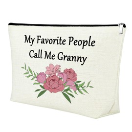 Grandma Gifts from Grandchildren Makeup Bag Mothers Day Gifts for Granny Grandmother Grandma Gifts from Granddaughter Cosmetic Bag Best Grandma Ever Gifts Retirement Gifts Christmas Birthday Gift