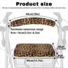 Gomyblomy Leopard Print Rollator Walker Seat and Backrest Covers Dust