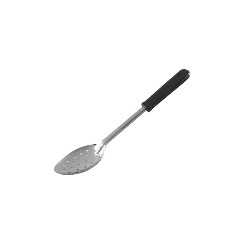 Winco Stainless Steel Basting Spoon with Plastic Handle, Perforated, 13"