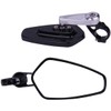MotorToGo One Pair Silver Stem Black House CNC 7/8" Handlebar