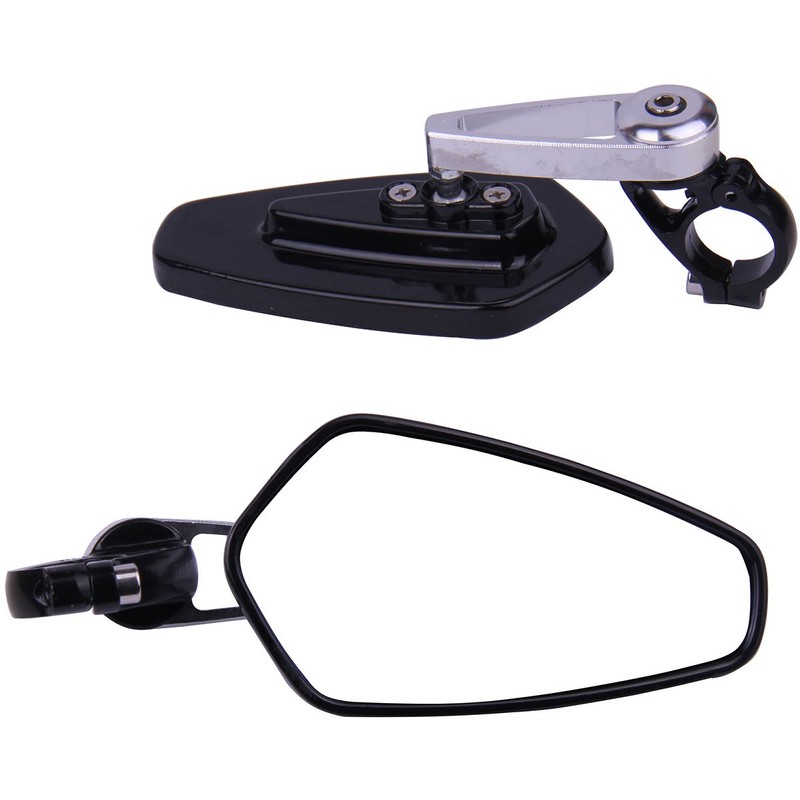 MotorToGo One Pair Silver Stem Black House CNC 7/8" Handlebar