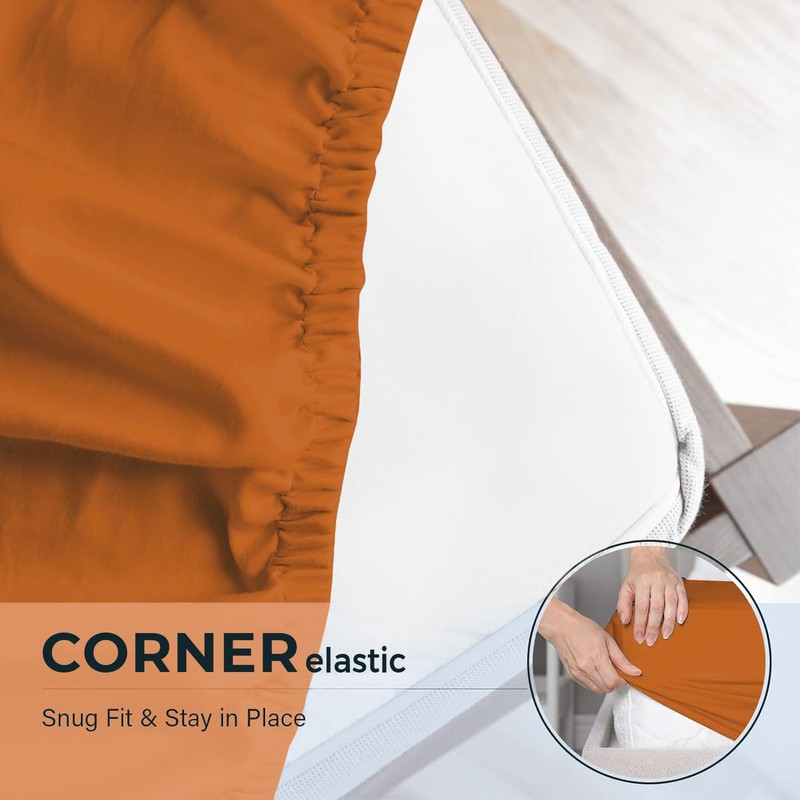 Aspire Homeware Single Fitted Sheet - 25 cm Deep Hotel