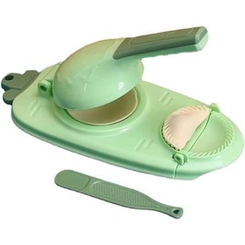 Dumpling Machine, 2 in 1 Dumpling Machine, Mould for Ravioli, Press the Manufacturer of Dumplings Skin Wrap Mould Paste Press (Green)