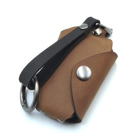 NONINA Genuine Leather Key Case, Made in Japan for Toyota Harrier, Land Cruiser, Crown, Prius, Corolla Cross, Yaris Cross, Smart Key, Power Saving, Radio Waves, Relay Attack Countermeasure, brown 3
