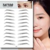 Emergency Stick-On Eyebrow Tattoo Stickers E17-Dark Brown 50ea