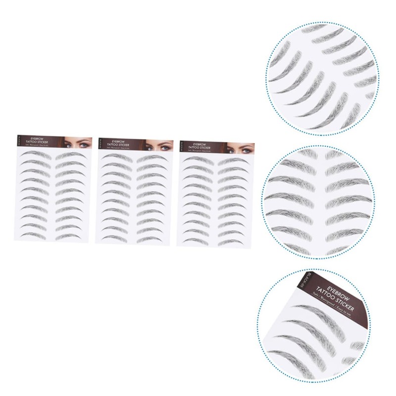 Baluue Sets Full Realistic Eyebrow Kit Easy Apply Sticker Brow