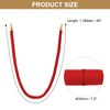 PATIKIL 4 Feet Red Velvet Stanchion Rope, 4 Pack Crowd