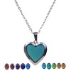 zalati Mood Pendant Necklace Color Change Emotion Changeable Temperature Keepsake