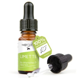 NeoOrganic® Organic Lime Oil (Citrus Aurantifolia) Premium Lime Oil | From Hand Harvest in Calabria, Italy | 5 ml