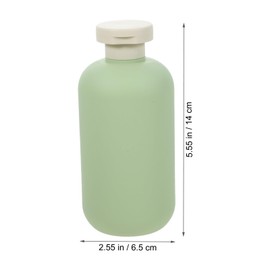 minkissy 3pcs Flip Cap Shampoo Bottles Empty Sub Package Squeeze Bottles Shower Gel Bottle Refillable Containers for Shampoo Lotions Cream Wash Conditioner