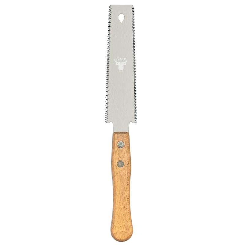 6 Inch Small Japanese Pull Saw Double Edge with Beech