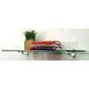 Spancraft Monarch Floating Glass Shelf (8 in. W x 24