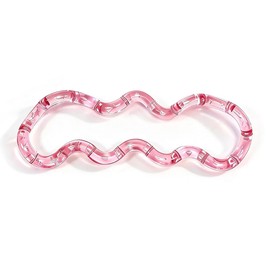 Kunenelope Multi-Shape Kunenex Toy Transparent Color Assemble Disassemble Finger Stress Reliever for Students Adults Stress Reliever Killing Time Toys Educational Toys (Pink)