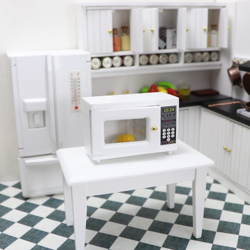 Miniature Microwave Dollhouse Accessories Oven Mini Kitchen Furniture Appliance 1:12