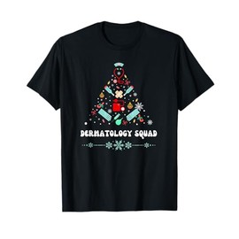 Dermatology Squad Nurse RN Christmas Holidays Xmas T-Shirt