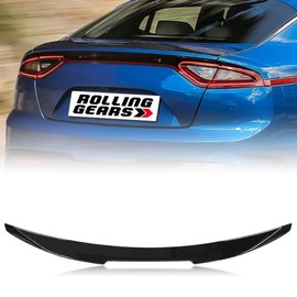 Rolling Gears Carbon Fiber Look Trunk Spoiler Wing Compatible with 2018-2023 Kia Stinger Rear Spoiler