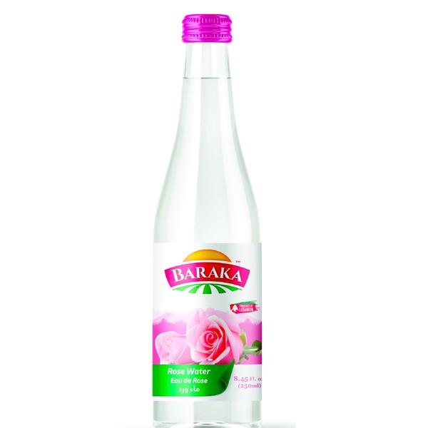 Baraka Rose Water (250mL), Product of Lebanon