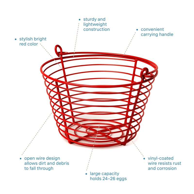 Prevue Pet Products 8 Inch Red Vinyl Coated Metal Egg