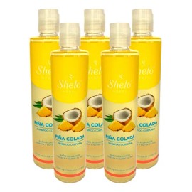 Piña Colada Shampoo Corporal Shelo Nabel® 530ml. 5 Piezas