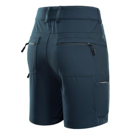 FitsT4 Sports Men’s Cargo Hiking Shorts 7 Inch Stretch Water Resistant Quick Dry Lightweight Outdoor Tactical Shorts,Navy,M