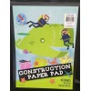 Crayola Top Flight paper Construction Paper Pad 9"X12"- 96 Sheets