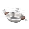 Children Rice Bowl Bear 304 Stainless Steel Multifunctional Dual Ears