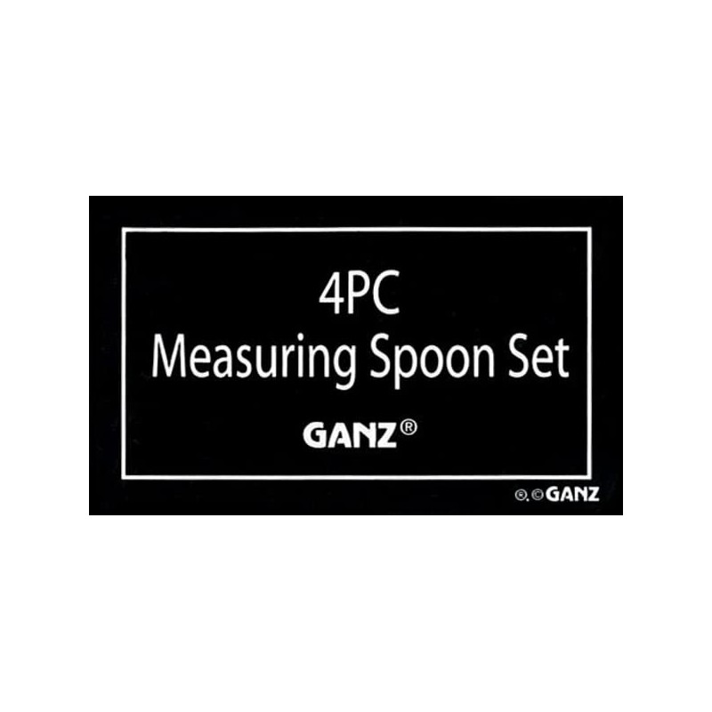 Ganz 4-Piece Measuring Spoon Cardinal Red Silver