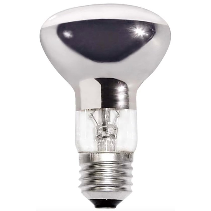 2 Pack R63 60W ES E27 Clear Reflector Bulbs, 100%