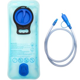 Hydration Bladder, 1L-2L Water Bladder for Hiking Backpack, Leak-proof Water Storage Bag, Water Bag for Cycling, Hiking, Camping (Blue, 1 Litre)