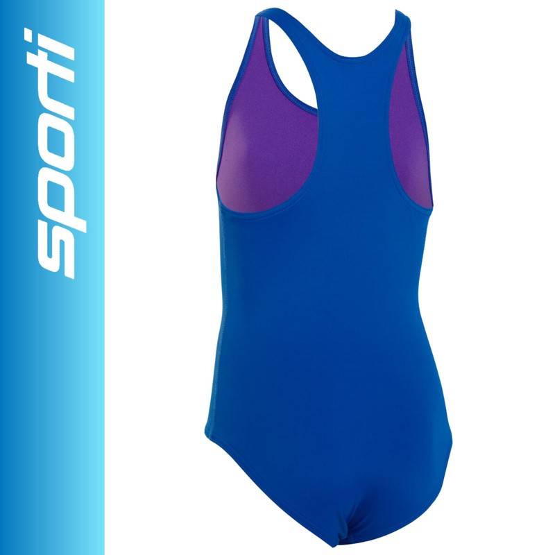 Sporti Girls' Solid Racer Back One-Piece Swimsuit - Bathing Suits