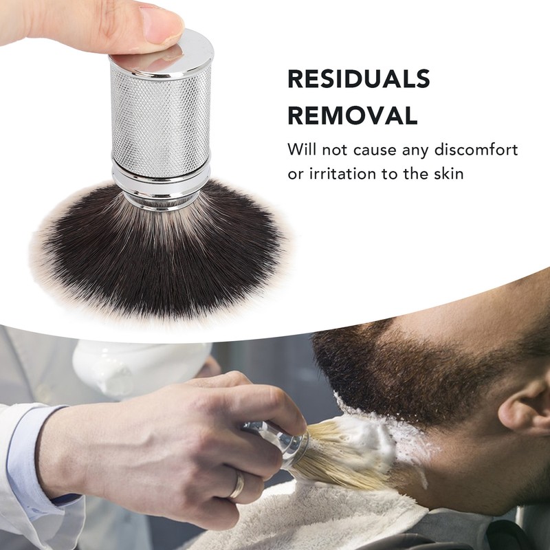 Barber Lathering Brush Soft Nylon Hair Quick Dry Anti Slip