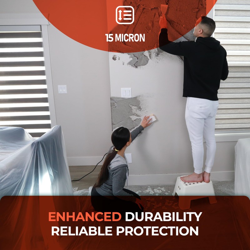 CS 3 Pack Extra Large Plastic Dust Sheets for Decorating