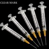 100 Pack 2ml (2.5ml) Plastic Luer Lock Syringa with 25Ga